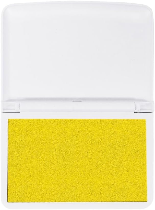 COLOP Make Series, Ink Stamp Pads, with Non-Toxic Premium Ink, Water-Based Acid-Free (Sunny Yellow- Small)