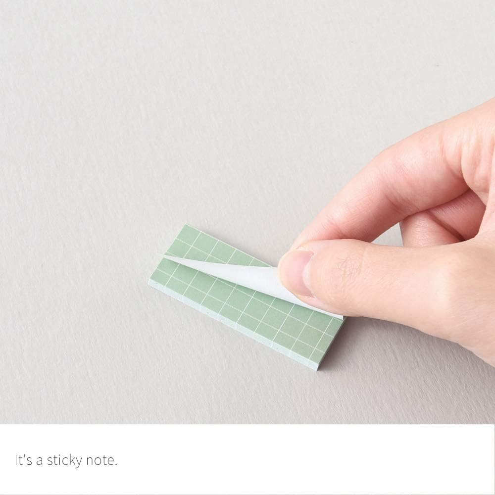 Monolike Color Palette Sticky Grid 500 D Set 4p - Self-Adhesive Memo Pad 30 Sheets