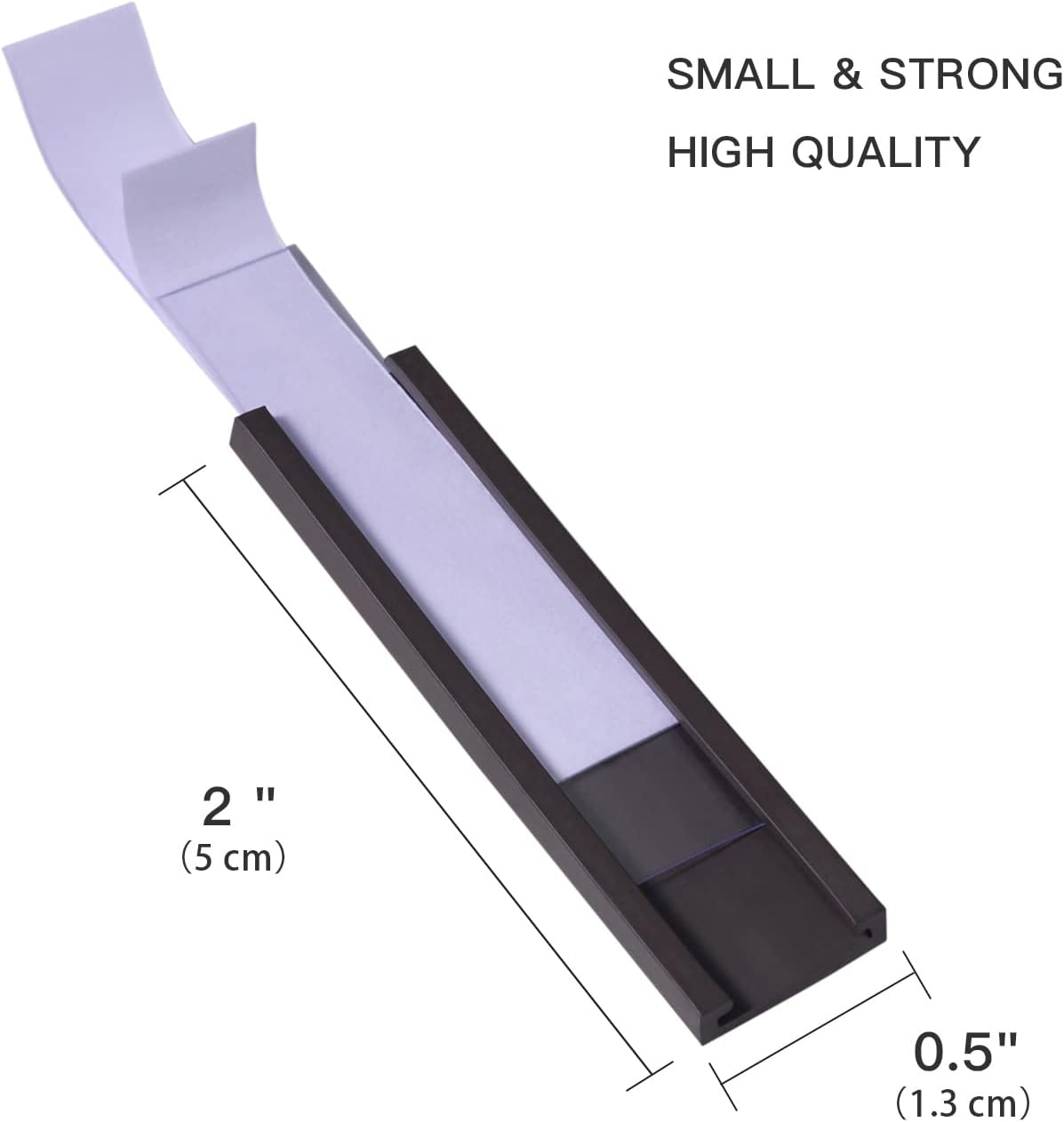 Eeoyu Magnetic Label Holders with Magnets Magnetic Data Card Holders with Clear Plastic Protectors for Metal Shelf, Whiteboard, Set of 50 (0.5 x 2 Inch)