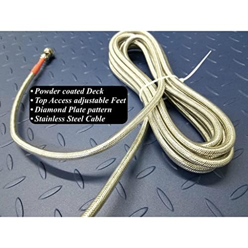 SL-4x4-Explosion Proof (Legal) Industrial 48" x 48" intrinsically Safe NTEP Floor Scale for Warehouse or Shipping Weighing (5000 lbs x 1 lb)