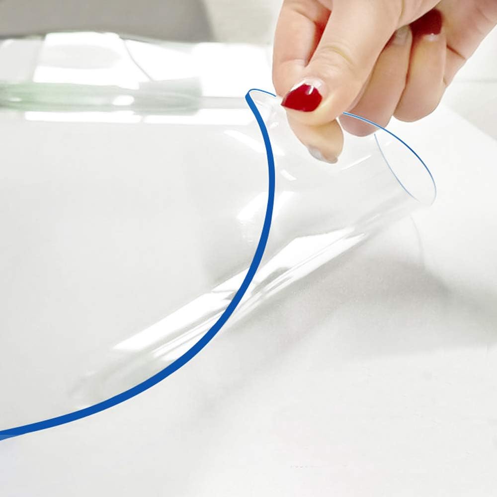 14x36 Clear Desk Cover Protector Small Desk Pad Mat PVC Plastic Table Cloths Desk Protector for End Table Night Stand Dresser Computer Mat Bedside Table Coffee Table Chair mat Kids Toy Table Desk Pad