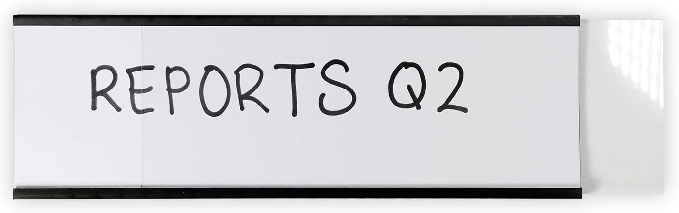 SmartSign Magnetic 'C' Channel Label Holders | 2" x 6", Pack of 10