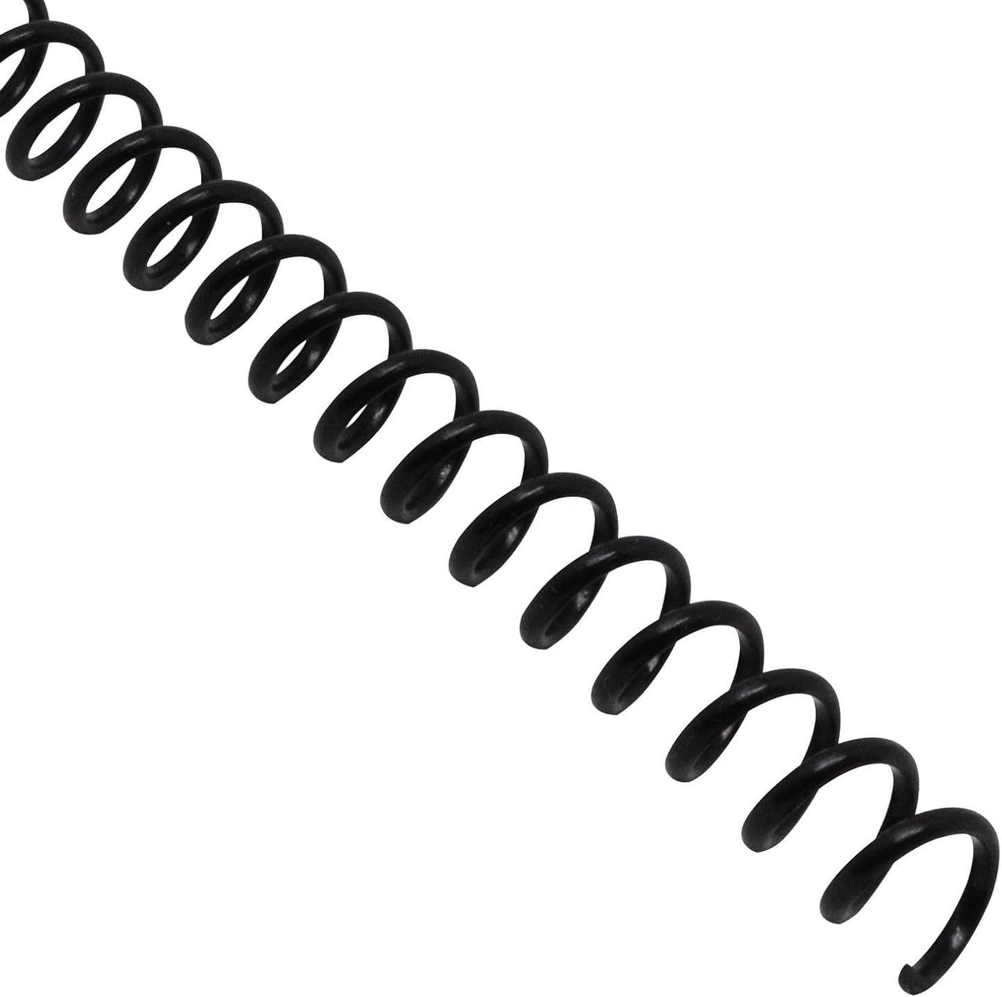 Plastic Spiral Binding Coils 100 Pack, Coil Binding 8mm(5/16") 40 Sheet Capacity, 4:1 Pitch Black Binding Spirals for Students and Coworker