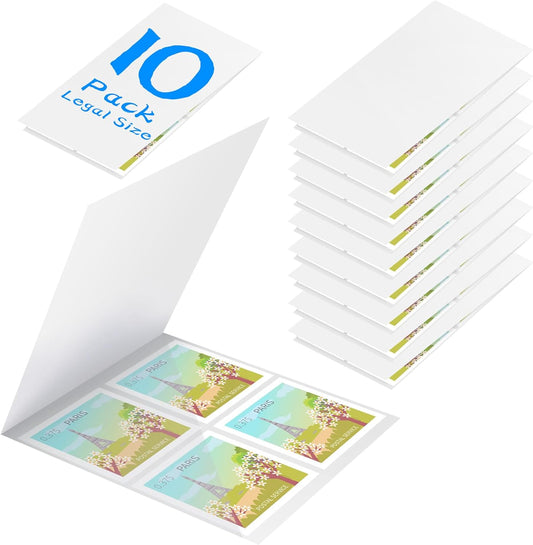 Laminator Carrier Sleeve Lamination Carrier Thermal Laminating Carriers Sheets Thermal Carrier Sheet for Laminator with All Brand Laminating Pouch (10, Legal Size)