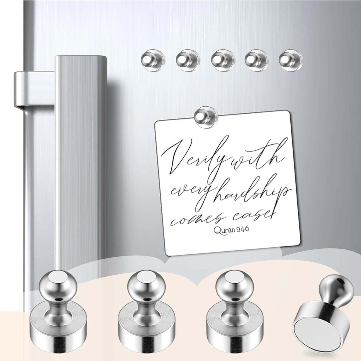 110Pcs Fridge Magnets Push Pin Magnets, Small Refrigerator Magnet s Rare Earth Magnet s for Magnetic Decorative, Strong Magnet s for Whiteboard, Classroom, Dry Erase and Locker