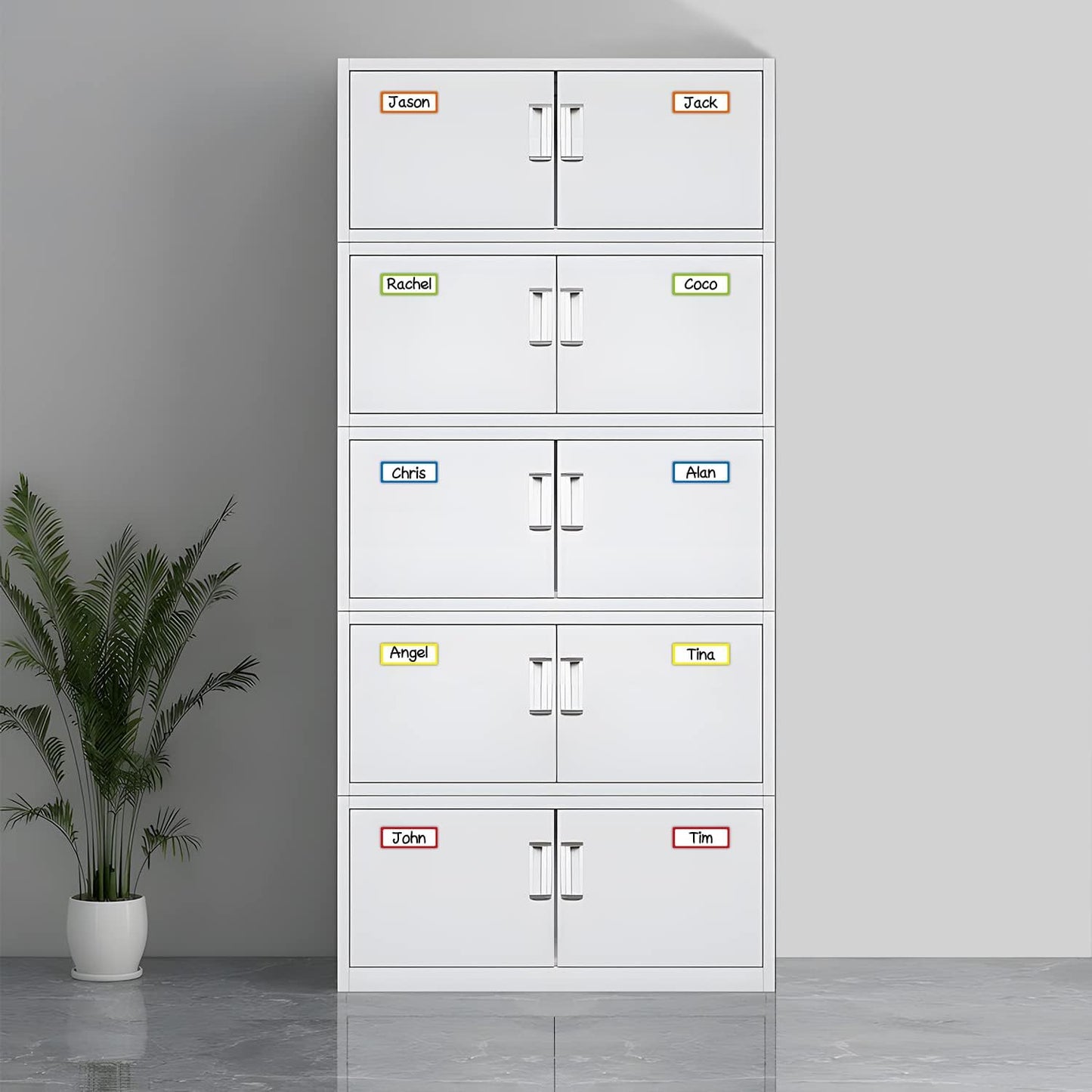 Colored Border Dry Erase Magnetic Labels 3.1x1.2 Inch, Reusable Magnetic Dry Erase Labels for Whiteboards，Pack of 40