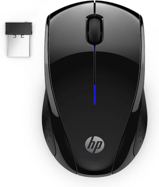 HP X3000 G3 Wireless Mouse - Black, 15-Month Battery, Side Grips for Control, Travel-Friendly, Blue LED, Powerful 1600 DPI Optical Sensor, Compatible with Wins PC/Laptop, Mac, Chromebook (683N7AA)
