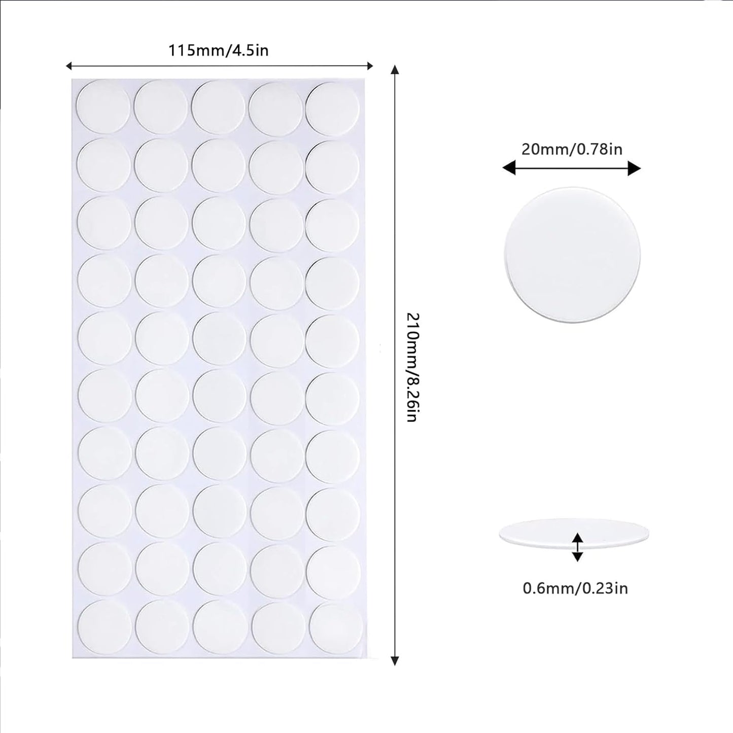Adhesive Stick dots Two-Sided Sided Mounting Putty Stick Tack for Wall Hanging Crafts Balloons Festival Party Decorations,Clean Removable()