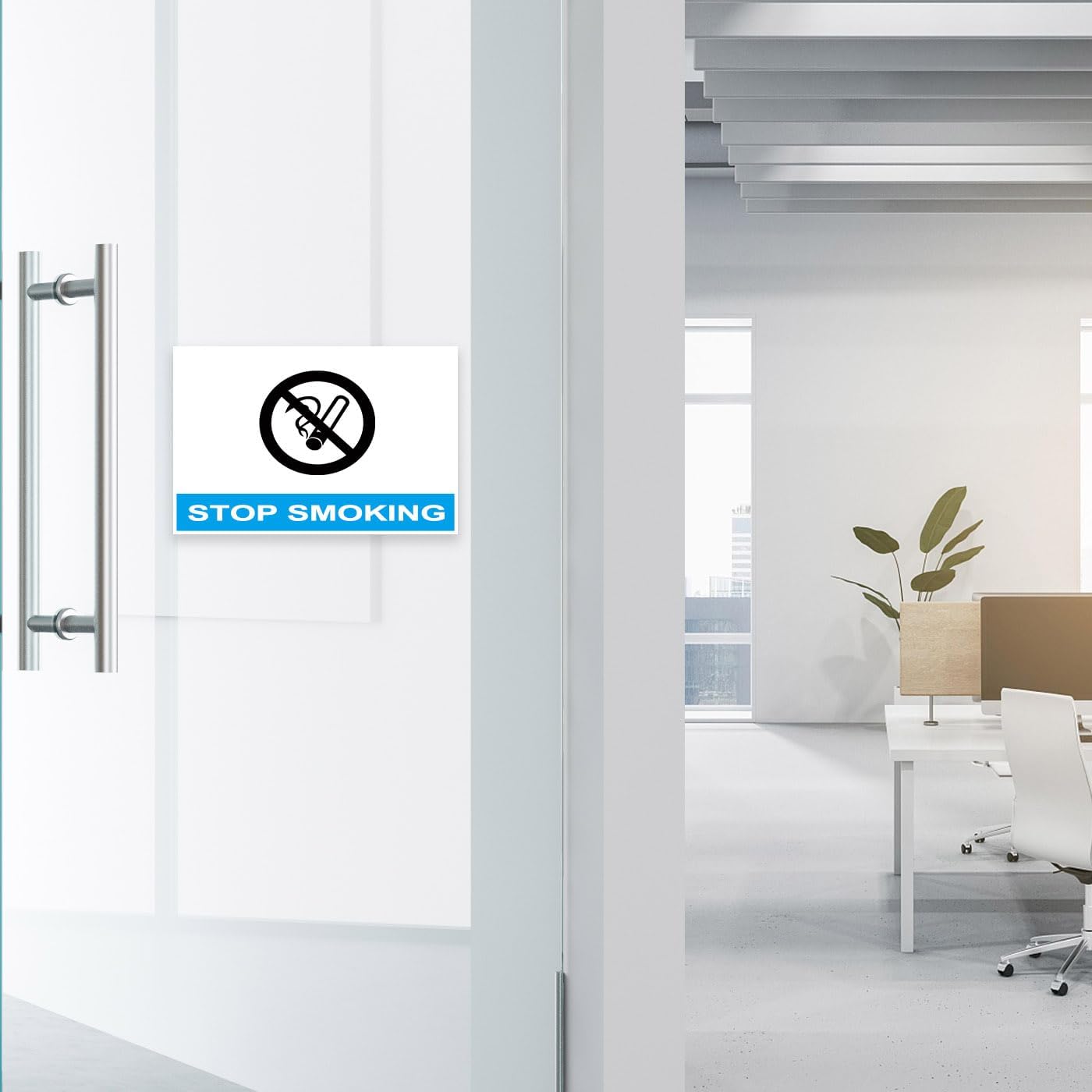 12 Pack 11x8.5 inch Acrylic Sign Holder, Horizontal Clear Plastic Frame for Paper, Wall Mount Sign Holders with Double Side Tape Adhesive for Home, Office, Store, Restaurant