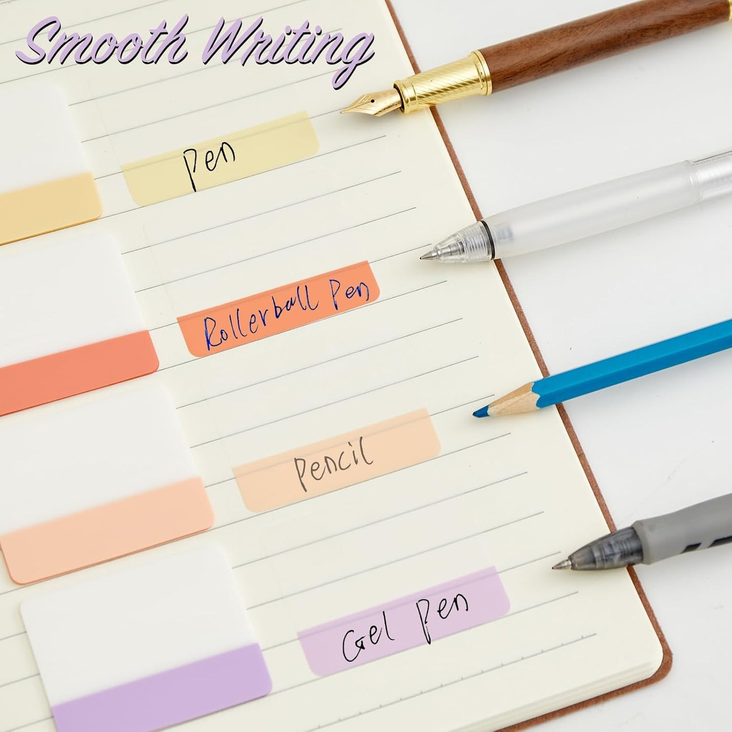 Sticky Index Tabs Book Page - 500Pcs 2 Inch Writable Colored Pages Markers, Repositionable File Tab Flags Labels Self Adhesive Reading Divider Sticker for Books, Binders, Notebook Files Folders,Pastel