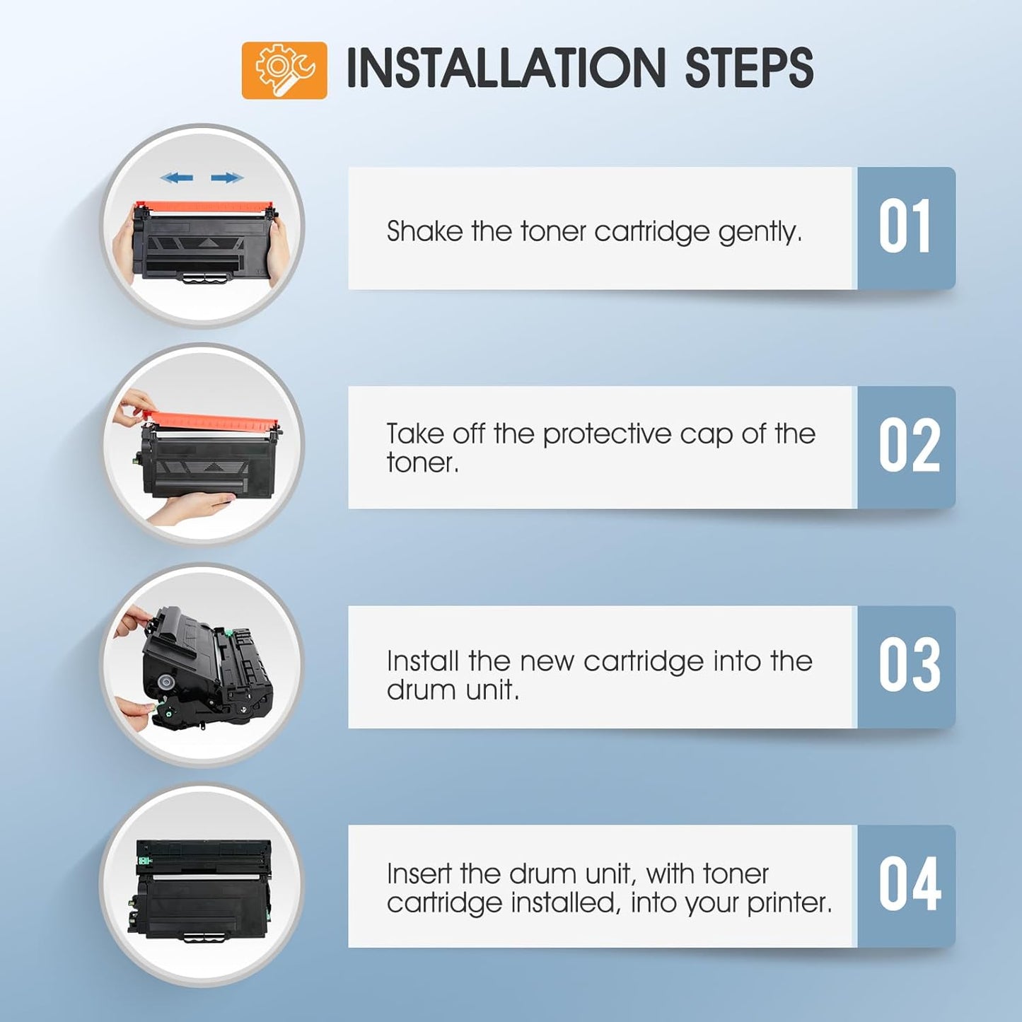 TN920XL TN920 Toner Cartridge Compatible Replacement for Brother TN 920 920XL TN920XXL TN920UXXL TN-920XL for HL-L6210DW HL-L6210DWT HL-L5210DW HL-L5210DN HL-L5210DWT Printer High Yield 4 Pack