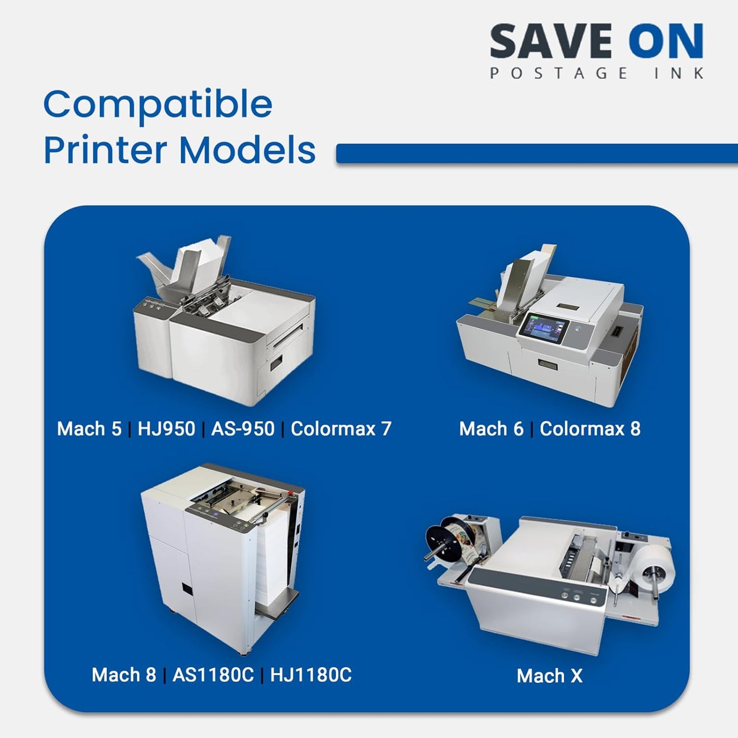 Quadient Memjet M5K250-N Compatible High Capacity Black Printer Ink Tank (500ml) - Printer Ink Cartridge for Mach Series Quadient & Hasler Printers - Replacement Inkjet Printer Ink (2-Pack)
