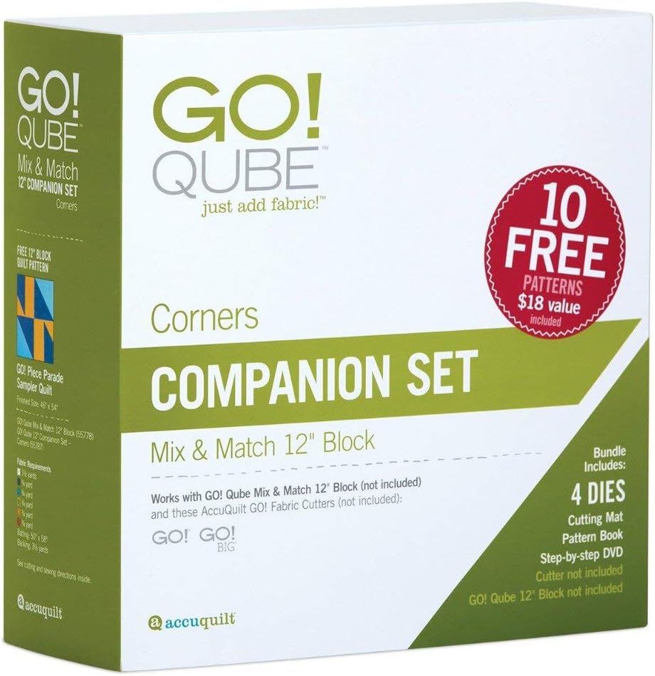Accuquilt GO! Qube 12 Companion Set-Corners