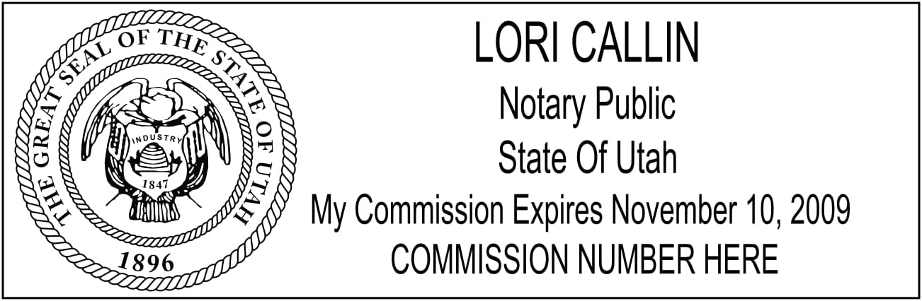 Notary Stamp Seal Ink Personalized Self Inking Stamp Custom Stamp Rubber Stamp Trodat 4913 Self Ink Notary Stamp - 7/8" x 2-3/8" Impression Area