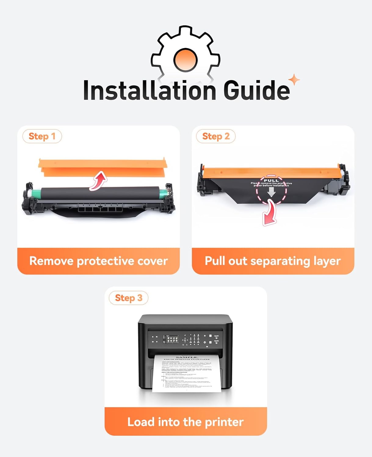 32A CF232A Drum Unit（Not Toner Black 2-Pack Replacement for HP 32A CF232A Imaging Drum Laserjet Pro MFP M227fdn M227fdw M227sdn M203dn M203dw M118dw M148dw M148fdw M149fdw M203 M206 M227 M230 Printer