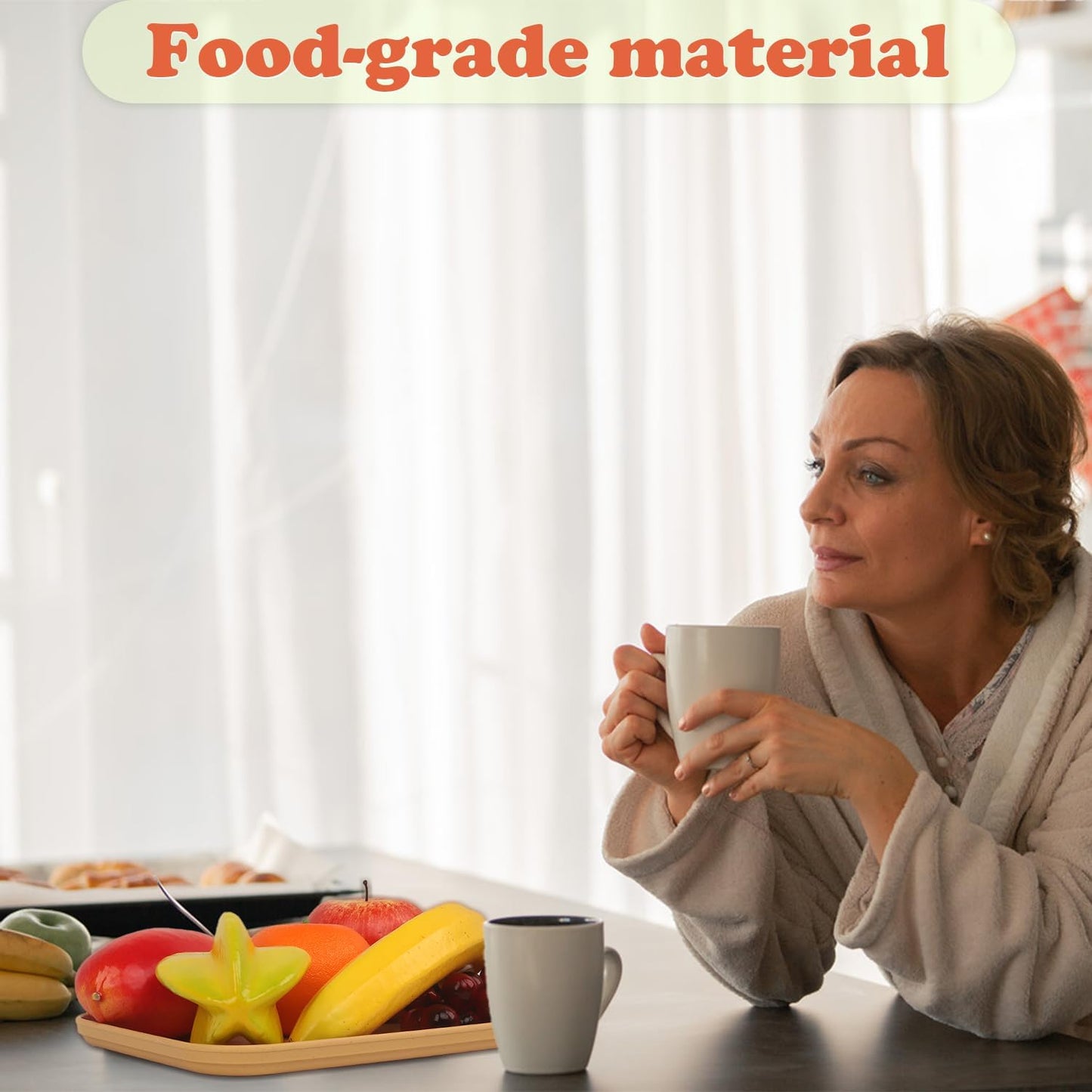 Plastic Art Trays, 10-Pack Large Stackable Activity Crafts Organizer Serving Jewelry Tray for DIY Projects, Painting, Beads, Organizing Supply (12.2 x 8.9 Inches)