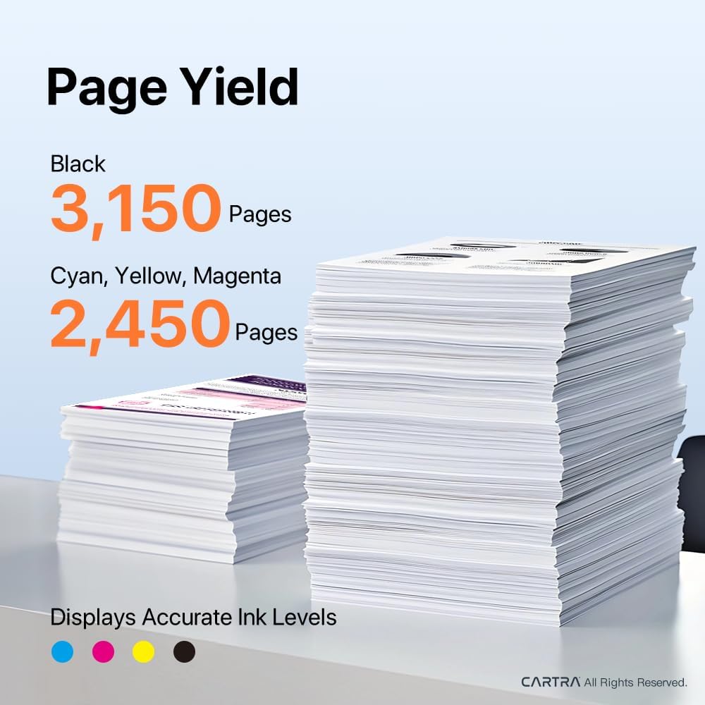 CATRA 206x High Yield Toner Cartridge Compatible with 206X Toner Cartridge Set, Works with Color Laser Jet Pro MFP M283fdw M283fdn M283cdw, M255dw, M255nw, M282nw 4Pack W2110X