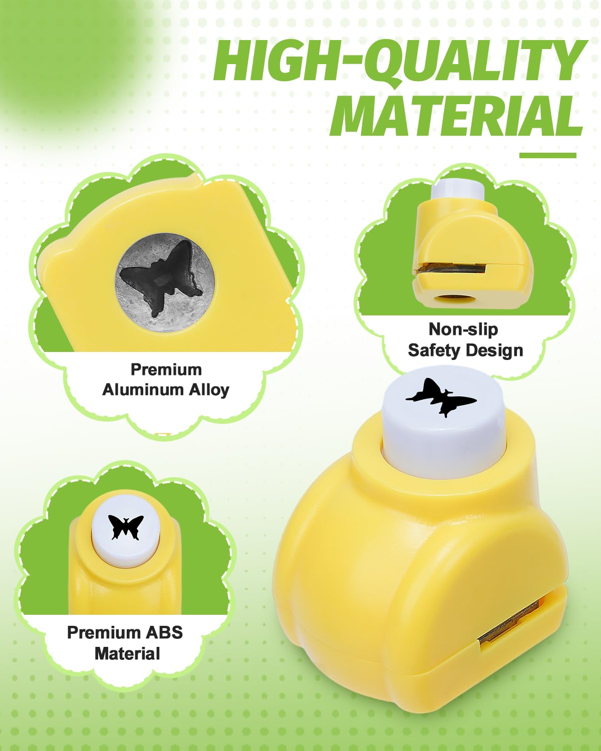 UCEC Paper Punch Shapes for Crafting, 10PCS Animal Shaped Hole Punch Set, Shape Cutters Craft Punches for Paper Crafts, Mini Hole Puncher Kids Adults Nail Art Tag Cards Stamp Scrapbooking Fun