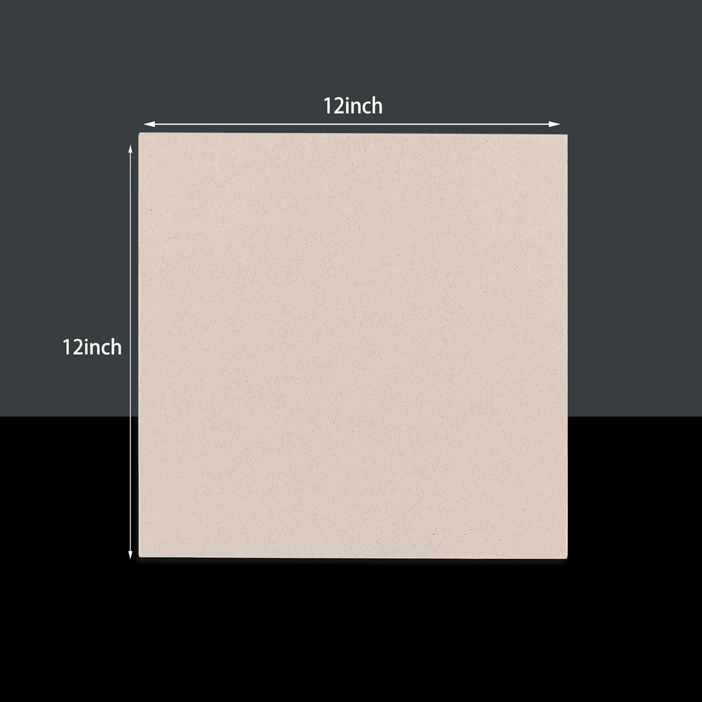 25 Pcs Book Board, Binder Board, Cover Board, Heavy Duty Chipboard for Book Binding, DIY Cardboard (Gray, 12 x 12 Inch 80PT)