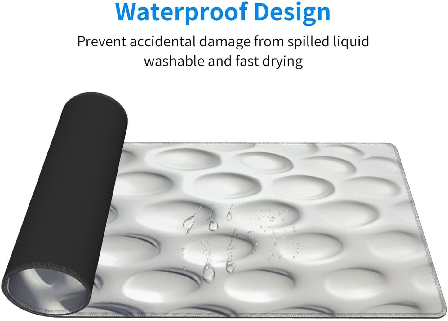 Golf Ball Mouse Pad, Golf Large Big Gaming Mouse Pad Desk Pad, Mousepad with Non-Slip Rubber Base, Extended XXL Mouse Mat for Computer Laptop Office Accessories