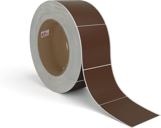 Kenco Color Coding 3 X 5 Rectangle Labels, Inventory Control Stickers 500 Labels Per Roll, Made in The USA (Brown)