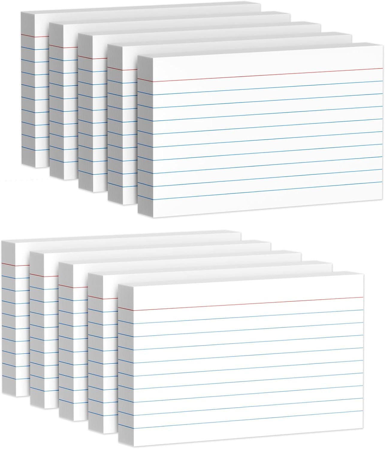Index Cards 3x5 Inch, 500sheets, Flash Cards,Ruled Lined White Note Cards Paper For Studying, Schools Supplies, College, Office And Home Organization, Note Taking Supplies