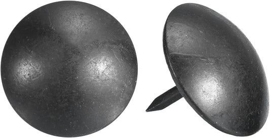 uxcell Upholstery Tacks Nail Pins Furniture, 50Pcs 19x16mm Thumb Tack Pins Assortment Kit Carbon Steel for Home Sofa DIY Decorative Nail Heads Nails, Black