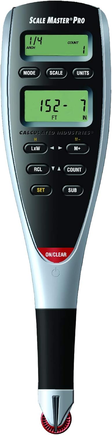 Calculated Industries 4065 Construction Master ProCalculator & 6025 Scale Master Pro Digital Plan Measure Take-Off Tool | 72 Built-in US Imperial, Metric Scales | 6 Custom Scales