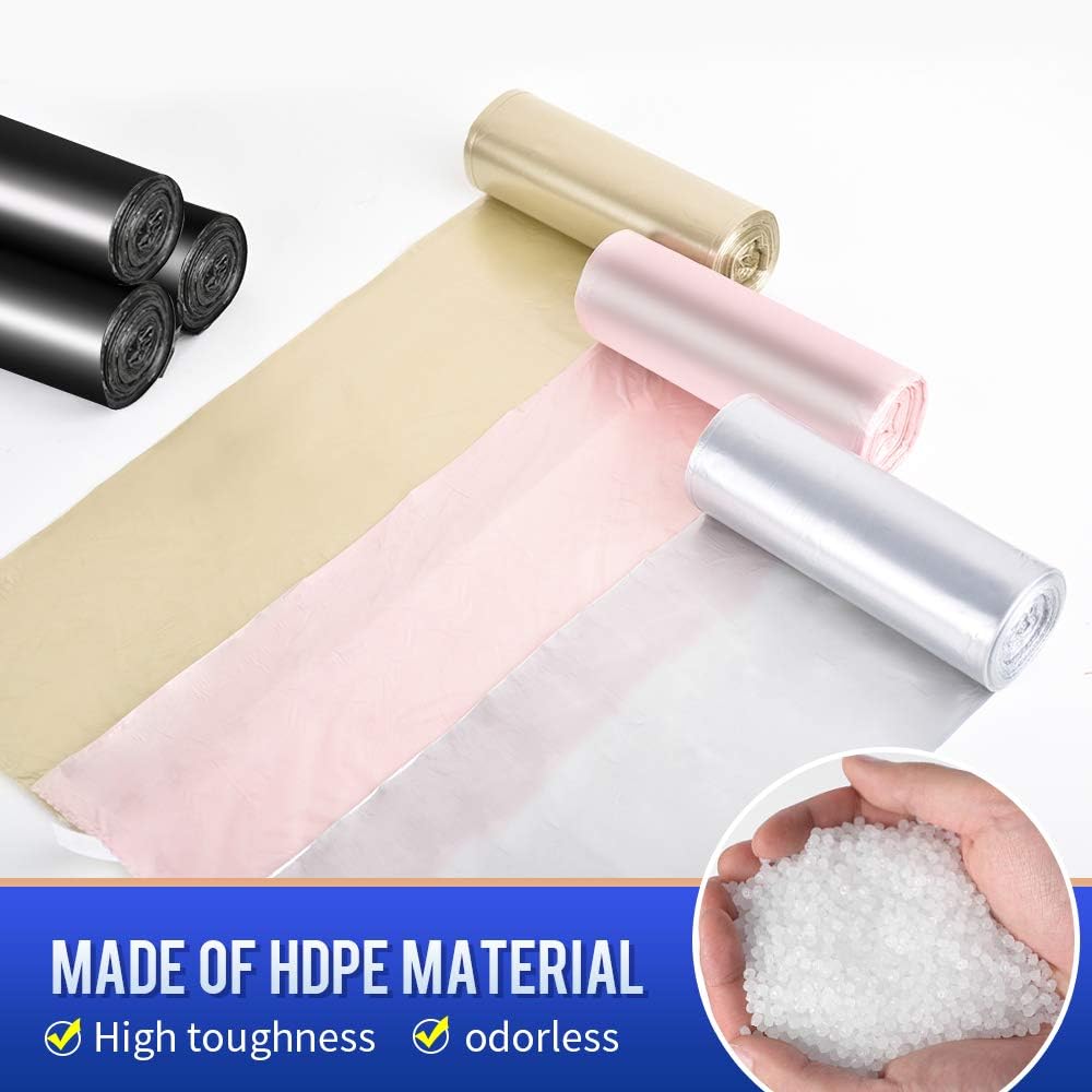 SWIHELP Trash Bags, 4 Gallon / 15 Liters Small Garbage Bags for Office, Kitchen,Bedroom Waste Bin,Colorful Portable Strong Rubbish Bags,Wastebasket Bags 120 Counts