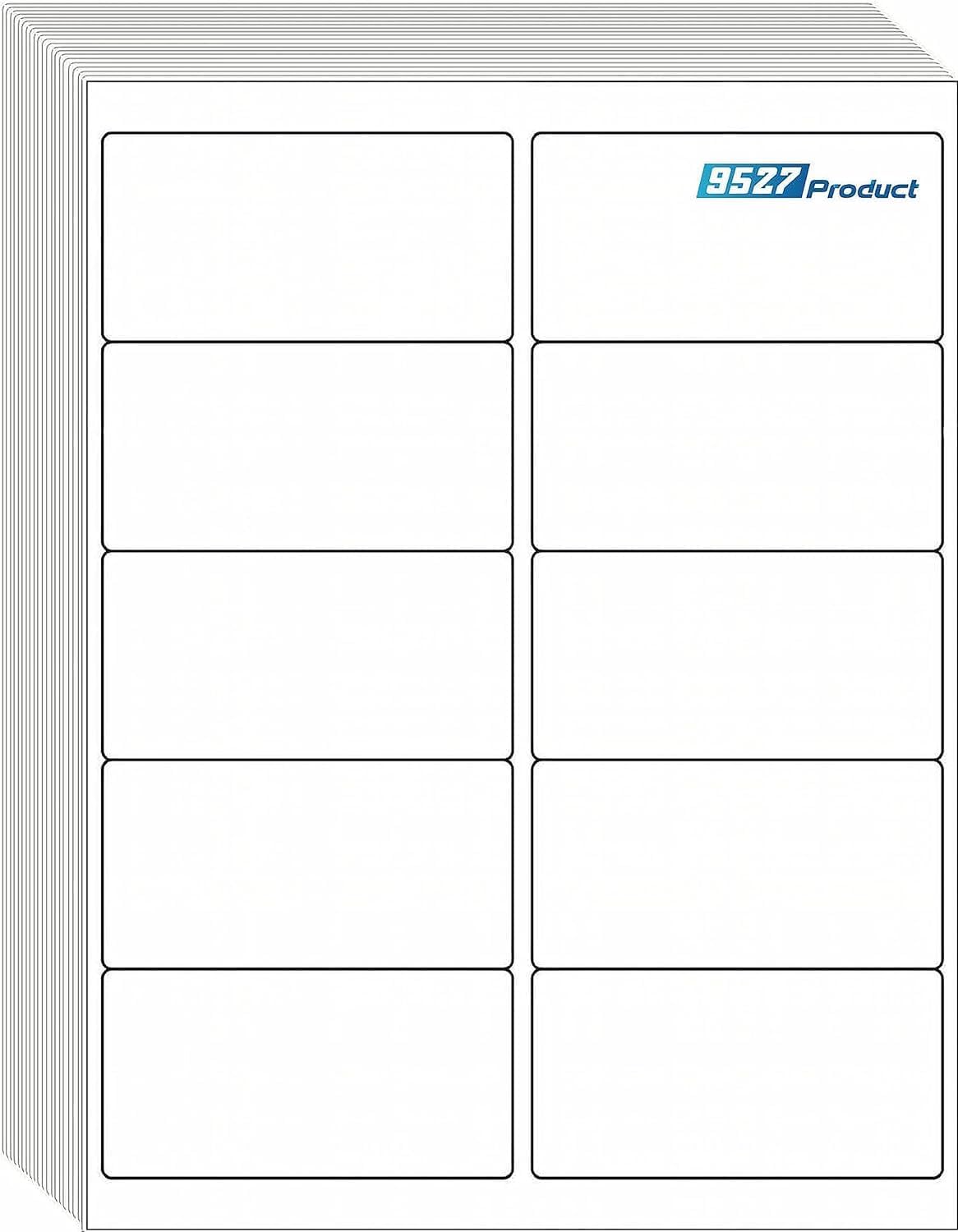 9527 Product 10 UP Sticker Labels,2x4 inches FBA Shipping Address Labels for Laser/Ink Jet Printer,Total 1000 Labels