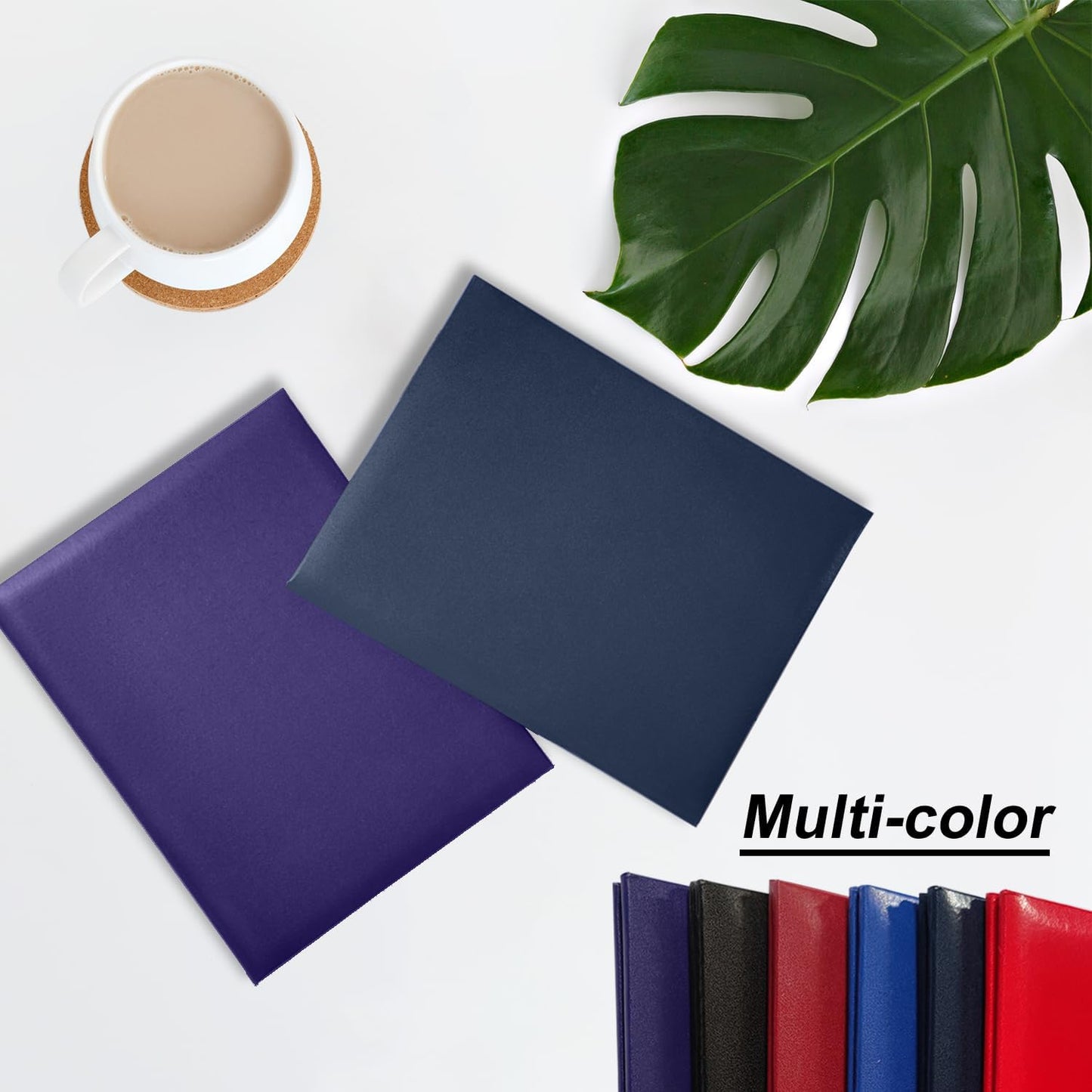 Certificate Holders 8.5"x11" Graduation Diploma Cover Document Leather Folders,Navy Blue-20 Pack
