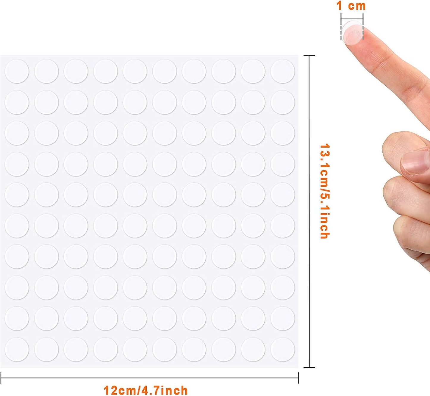 Zonon 3000 Pcs Double Sided Adhesive Dots Clear Glue Point Tape Stickers Balloon Glue Round Mini No Traces Adhesive Sticker Dot Sticker for Classroom Decor Craft DIY Office (0.39 Inch/ 10 mm)