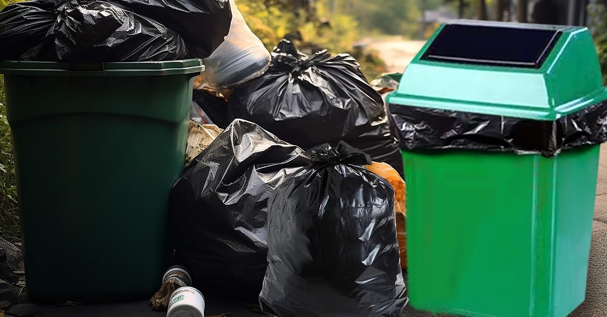 SWIHELP Tall Kitchen Trash Bags 13 Gallon Garbage Bags 50 Liters Plastic Trash Can Liners Waste Basket Bin Liners for Home Office Outdoor 160 Counts