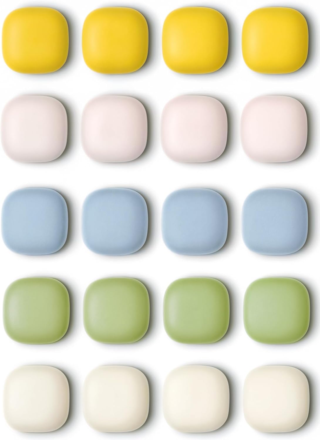 Qualsen Fridge Magnets, Colorful Decorative Cute Refrigerator Magnets for Whiteboard, Locker, Kitchen, Office, Classroom（20 Pcs）