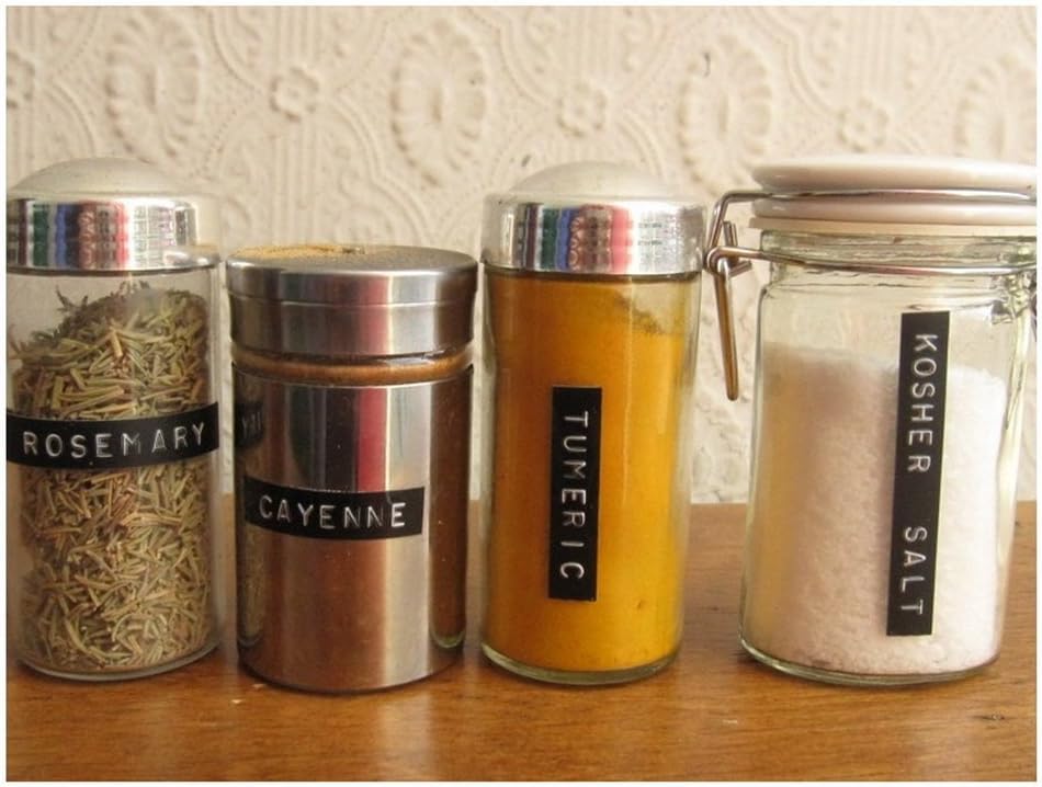 Oozmas Embossing Tape 1/2 Inch Replacement for Dymo Embossed Label Tape 1/2 Inch 12mm 3D Plastic Emboss Labels White Print on Black Compatible with DM1595 Organizer Xpress Pro, 5 Pack