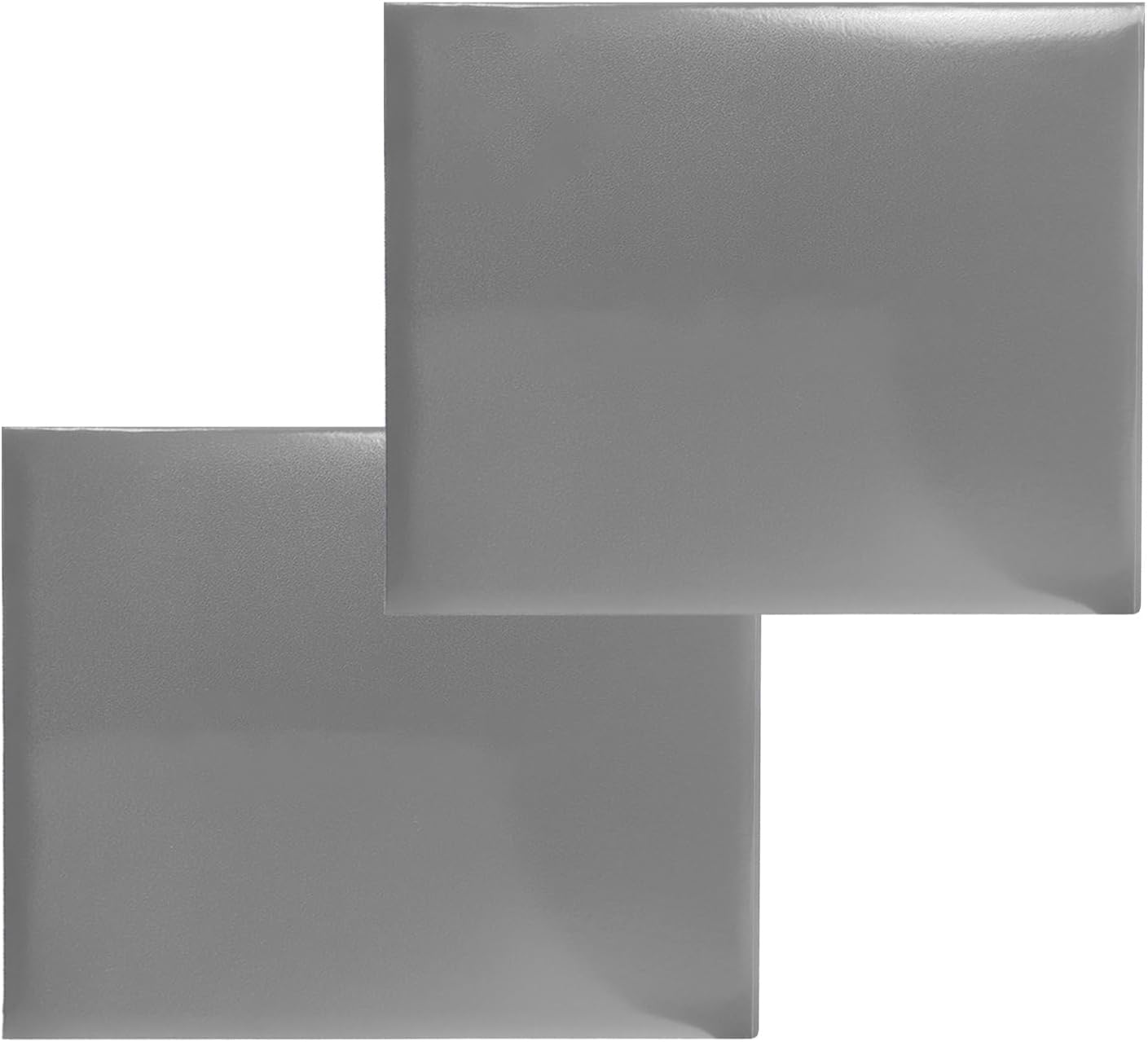 Certificate Holders 8.5"x11" Graduation Diploma Cover Document Leather Folders,Grey-2 Pack