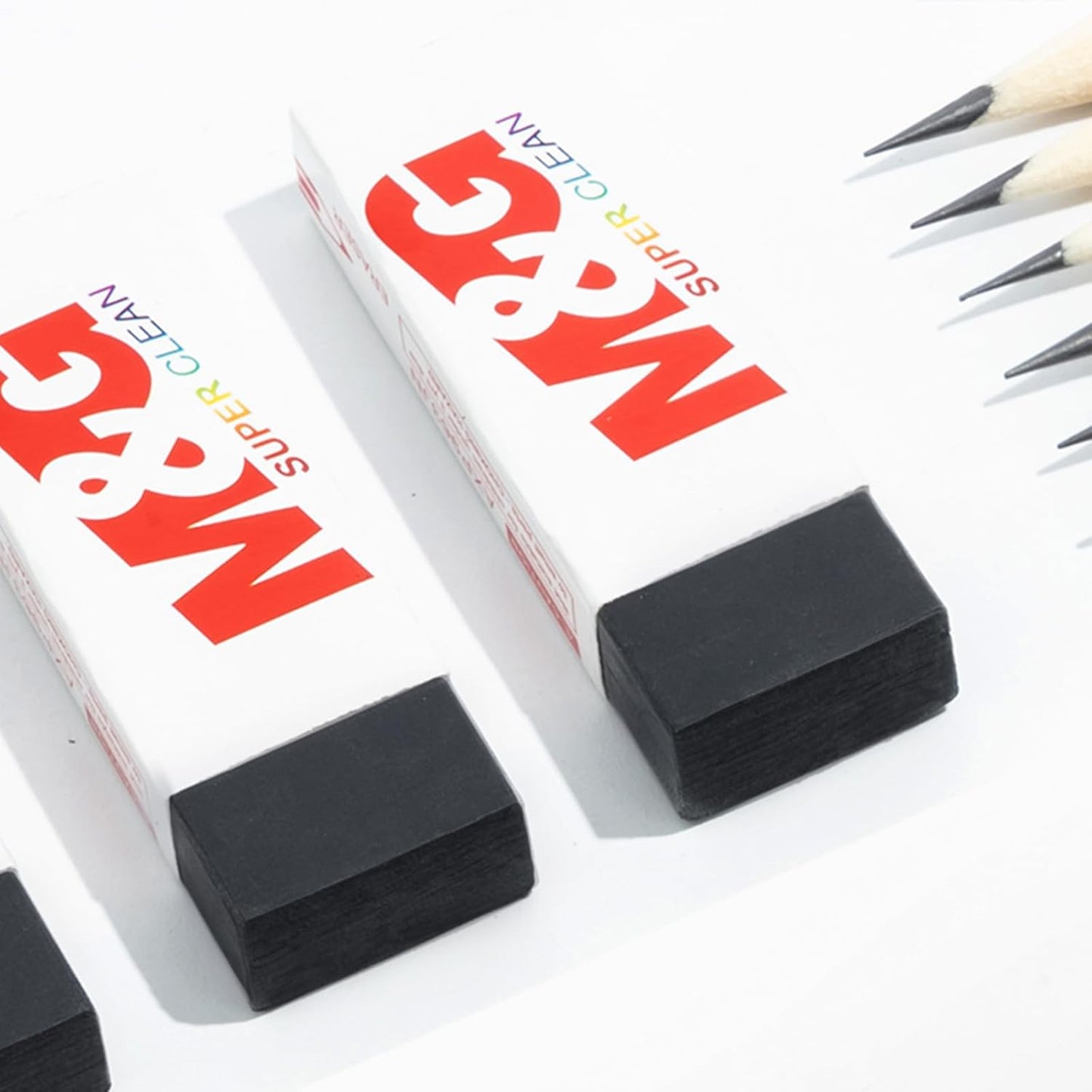 M&G Pencil Eraser for Kids, 20 Pack, Black Erasers Bulk, Erasers for Artists, Drawing Erasers for Sketching, Large Eraser, Pencil Erasers, Art Erasers for Drawing, School Erasers Office Supplies