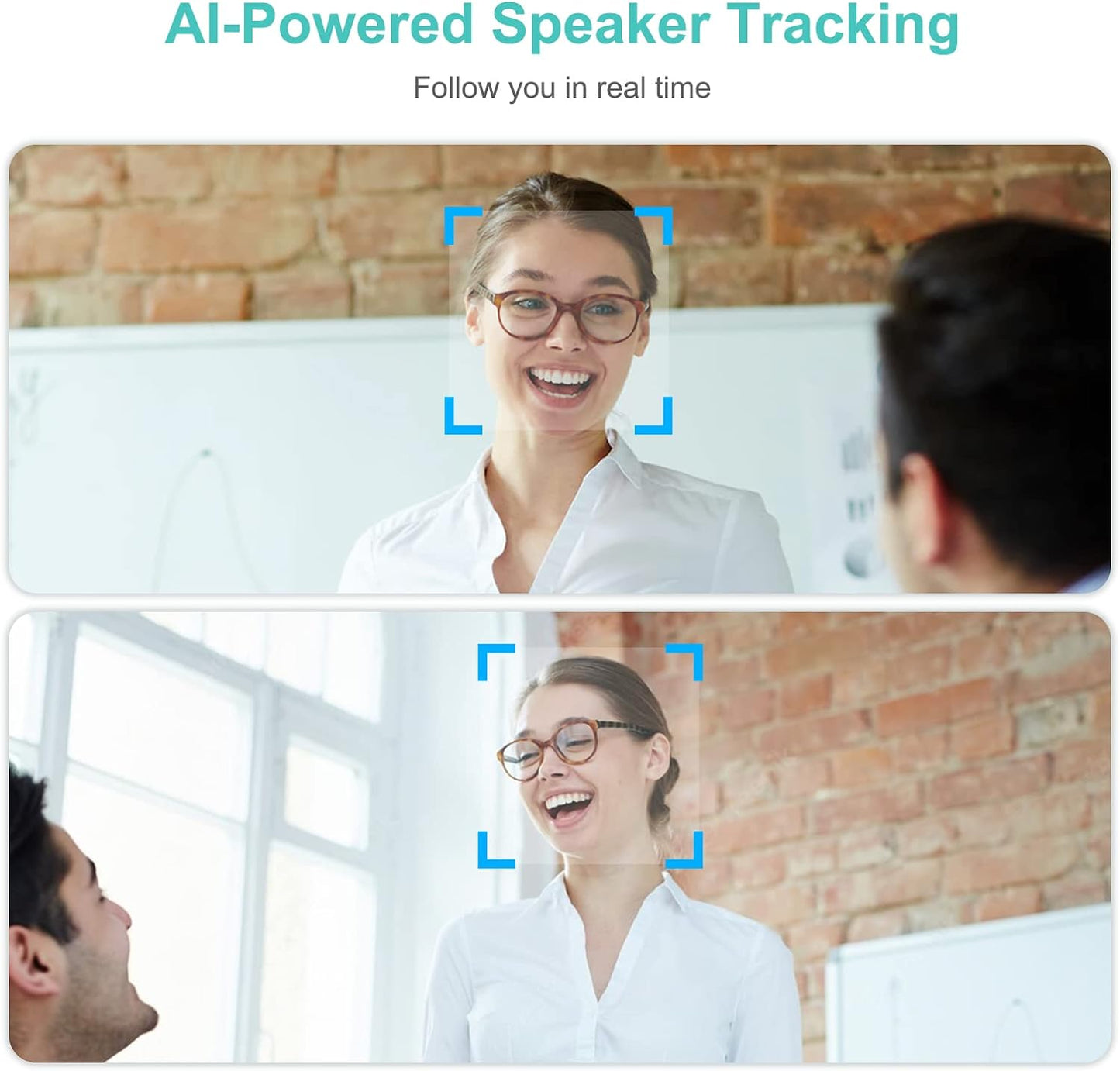 4K Pro Audio and Video Conference Room Camera with Remote Control for Windows TV, AI-Powered HD Webcam with Microphone & Speaker for Desktop Computer/PC/Monitor/Laptop/Teams/Zoom/Skype