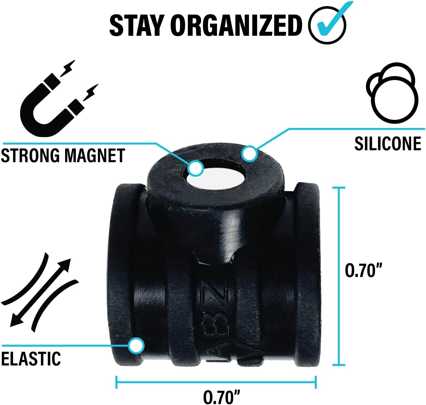 Stick-O Pen Magnetic Pen Pencil Holder - Holds Most pens, Pencils, and Thin Markers. Ideal for Fridges, Task Boards, Workshops, Classrooms, Offices, and Kitchens. (Three Pack)