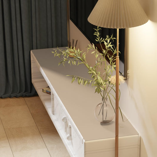 Vanity Top Protector - Can Be Used On Both Sides Waterproof and Easy to Clean Good Flatness Used for Dresser Table(Light Brown+Gray 10x39)