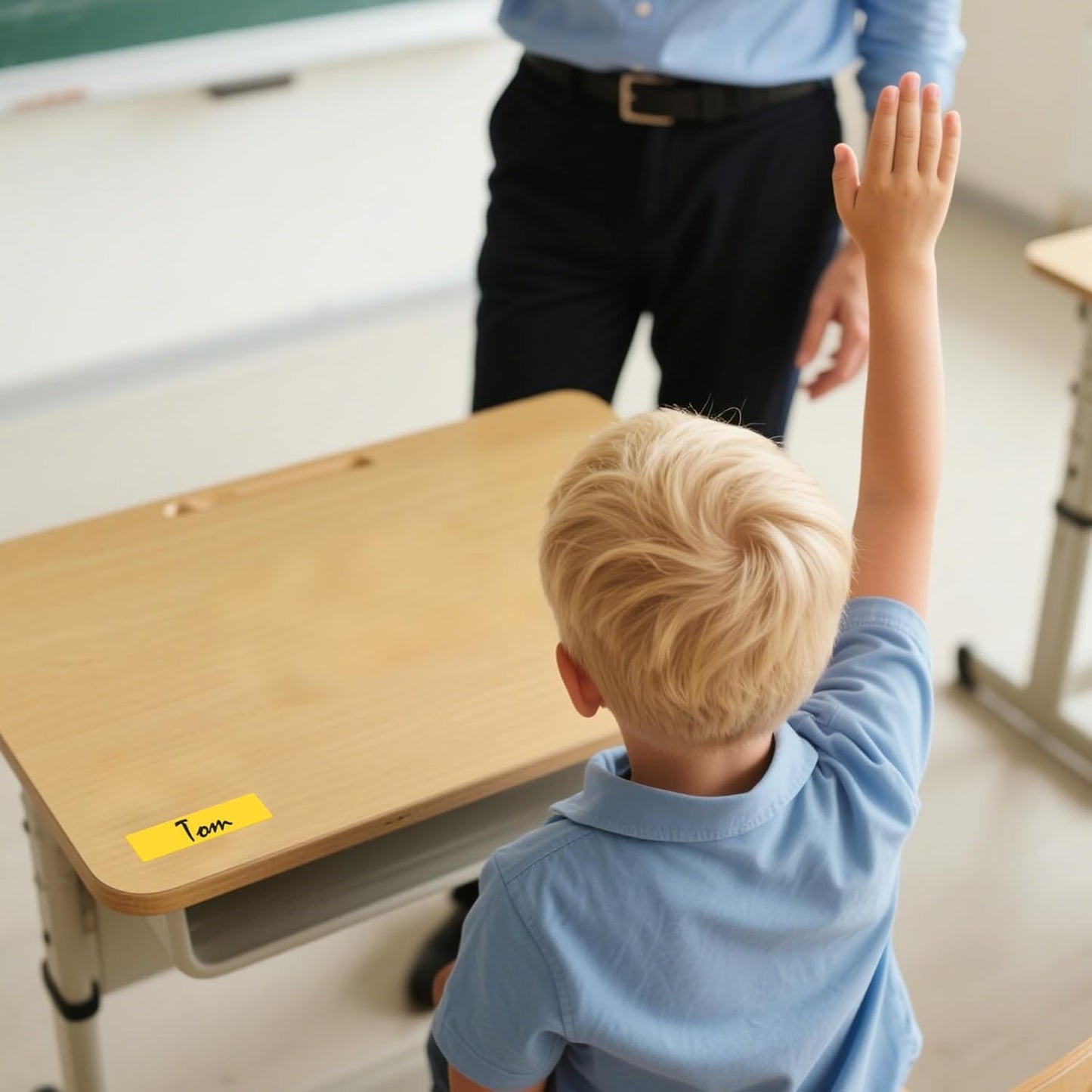 3 × 1 Inches Yellow Rectangle Color Coding Labels 1000 PCS, Self-Adhesive Writable Waterproof Vinyl Blank Sticker Roll for Office Home School Business