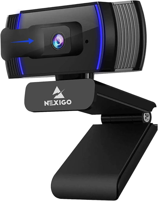 NexiGo N930AF Webcam with Microphone for Desktop, Autofocus, Webcam for Laptop, Computer Camera, 1080p HD USB Web Camera, Compatible with Zoom/Switch 2/Teams/Webex