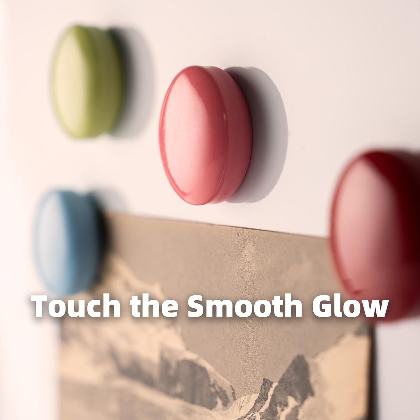 16/9-Piece Cute Colorful Fridge Magnets – Glossy & Matte Finish Refrigerator Magnets for Whiteboard, Locker, Kitchen, Office – Strong Decorative Magnetic Stickers (9 Colors, Multi-Pack)