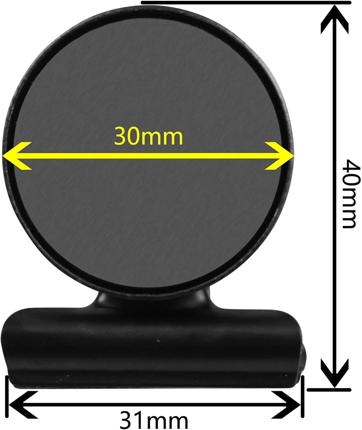 VNDUEEY 12 Pack Black Refrigerator Magnets Fridge Magnet, Magnetic Clips for Whiteboard, Magnet Clips Heavy Duty for Kitchen & Office Home Organizing