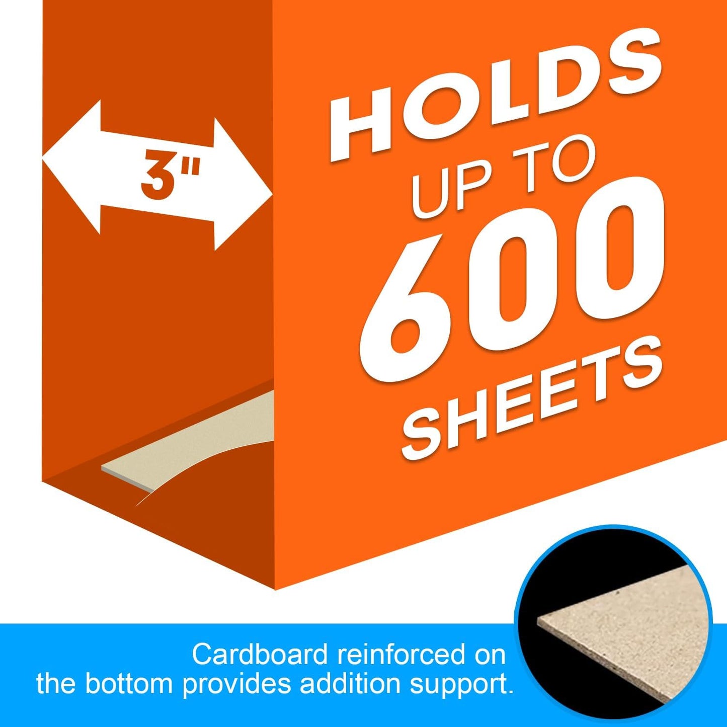 Extra Capacity Hanging File Folders, RAZCC 60 Pack Letter Size Reinforced Hanging Folders with Heavy Duty 3 Inch Expansion for Bulky Files, Filing Cabinet, Adjustable Tabs, Assorted Colors