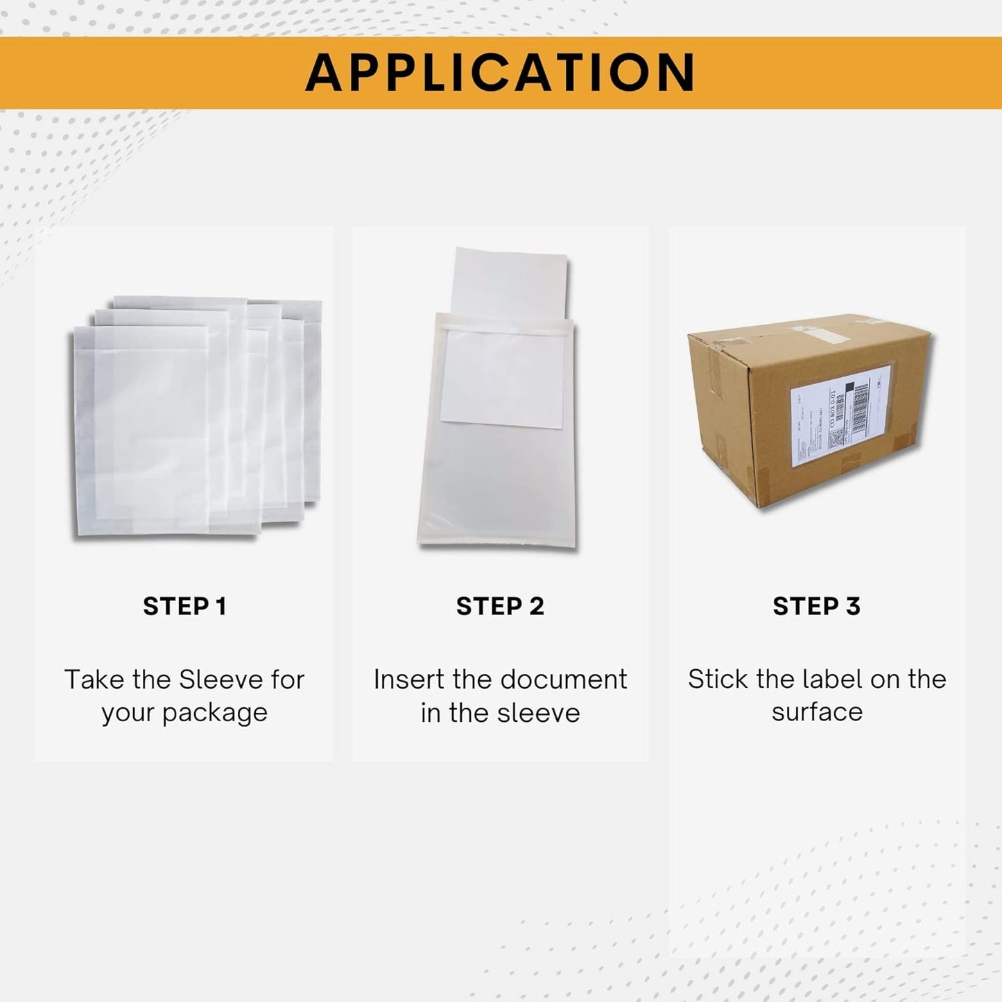 5000 Pack 7"x10" Shipping Label Sleeves – Clear Self-Adhesive Packing Slip Pouches, Waterproof Packing List Envelopes – Ideal for Shipping Documents, Mailing Labels, Invoices & Packing Slips