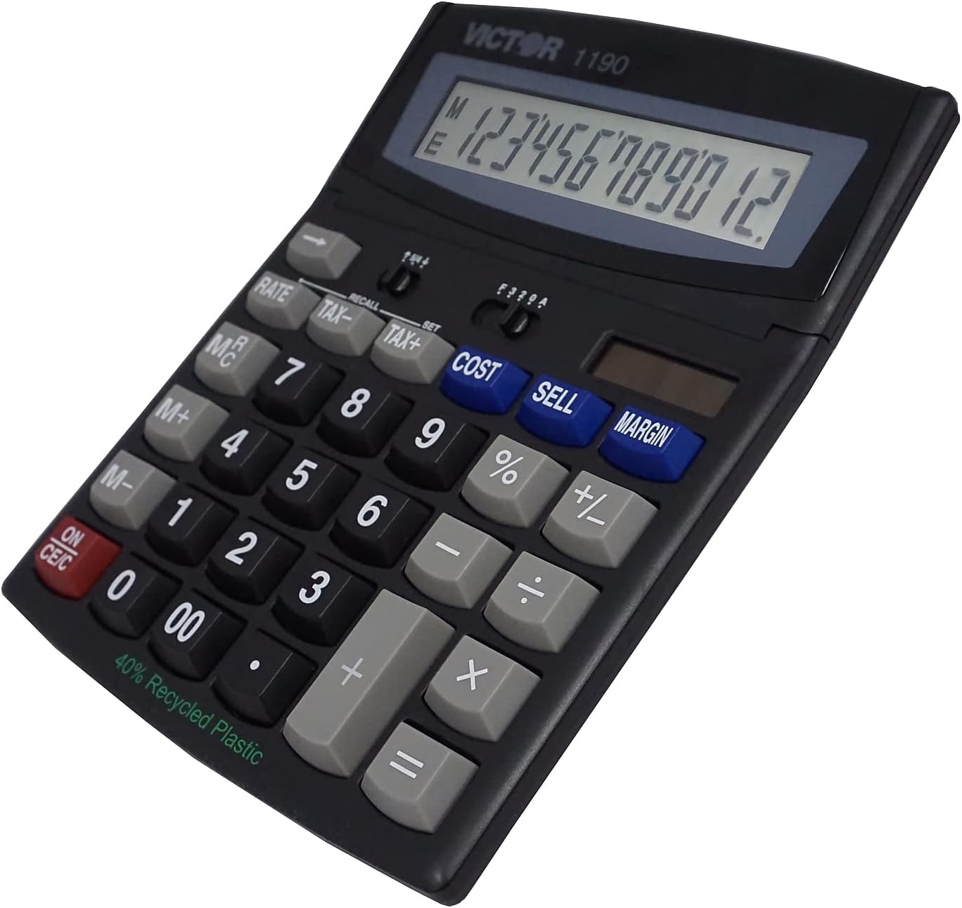 Victor 1190 Executive Desktop Calculator, 12-Digit LCD