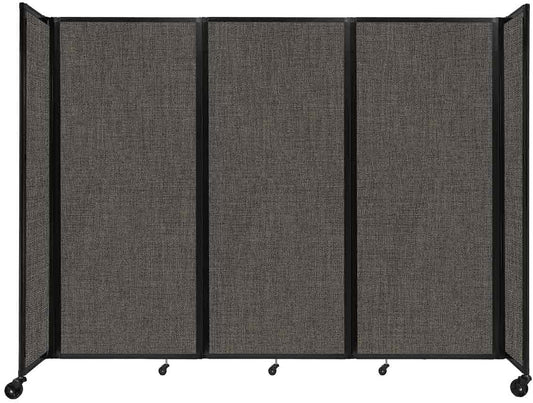 Versare Room Divider 360 Portable Wall Partition | Folding Panels | Large Freestanding Divider | Locking Wheels | Temporary Room Separator