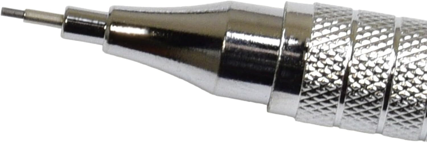 PIPER Quadrata Metal Mechanical Pencil 0.7mm with Erasers and HB #2 Lead Refills for Art, Sketching, Writing, Drafting (Cinnamon Red)