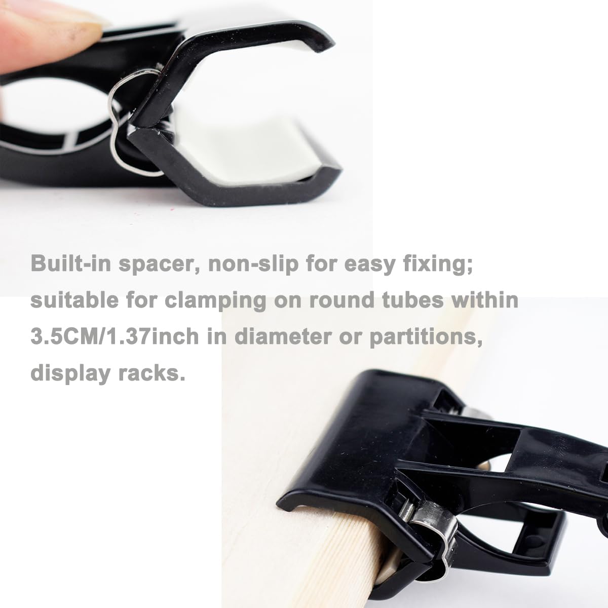 5pcs Sign Clips Clip Holder Sign Holder Clip Paper Holder for Table Top Clip On Sign for Paper Holder Computer Monitor Handy Artist Supplies Holder(5pcs Black)